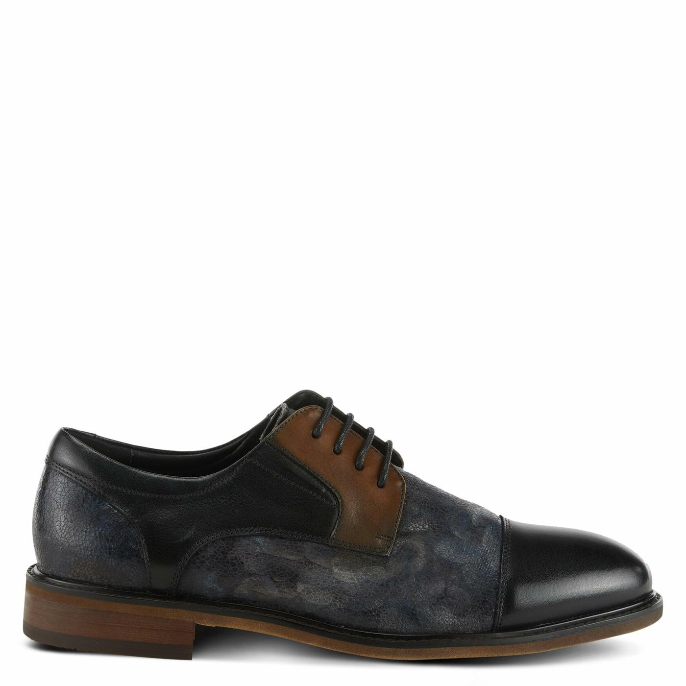 Spring Step L'Artiste Men's Leron Leather Oxford Shoes Black Multi EU 41 / US 8-8.5