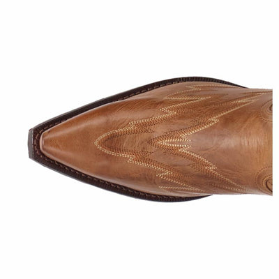 Laredo Men's Silverdale Embroidered Snip Toe Pull on Western Boot