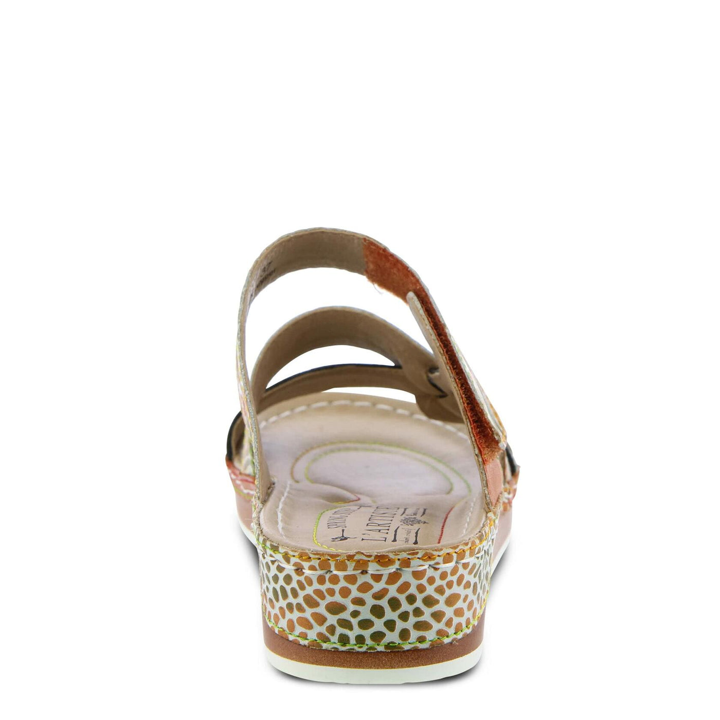 Spring Step L`Artiste Women's Caiman Slide Sandal Camel Multi EU 37 / US 6.5-7