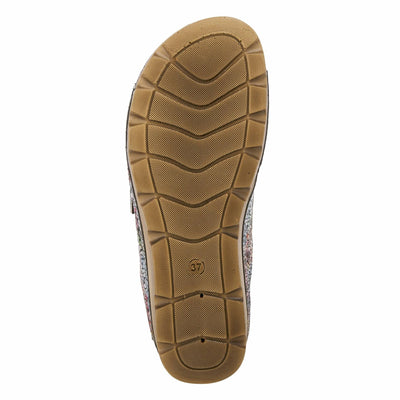 Flexus Women's Delphis Slide Sandal Navy Multi EU 40 / US 9