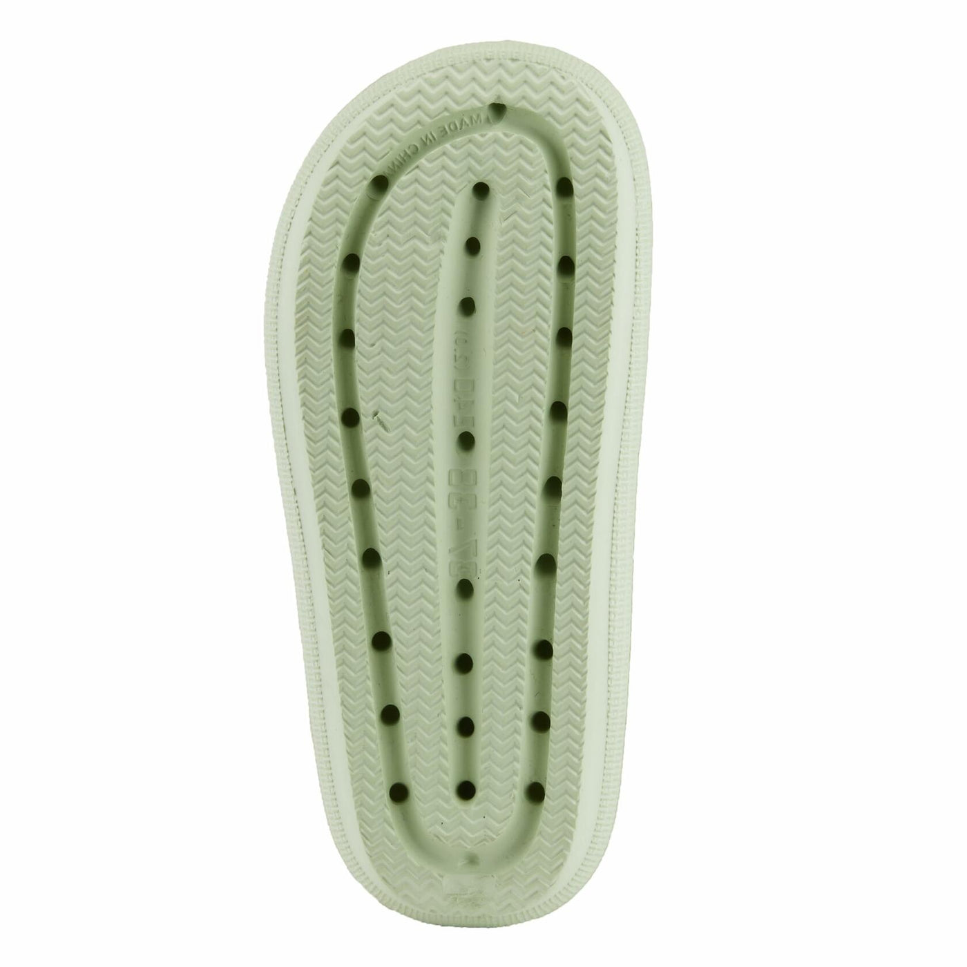 Flexus Women's Bubbles Waterproof Slide Sandals with Adjustable Buckle Straps - Cushioned Footbed, Lightweight EVA Sole, Padded Insole, Slip-On Comfort, Light Green US 10
