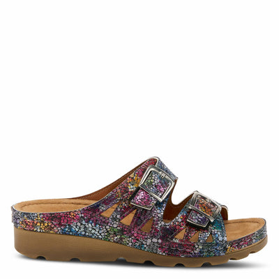 Flexus Women's Delphis Slide Sandal Navy Multi EU 40 / US 9
