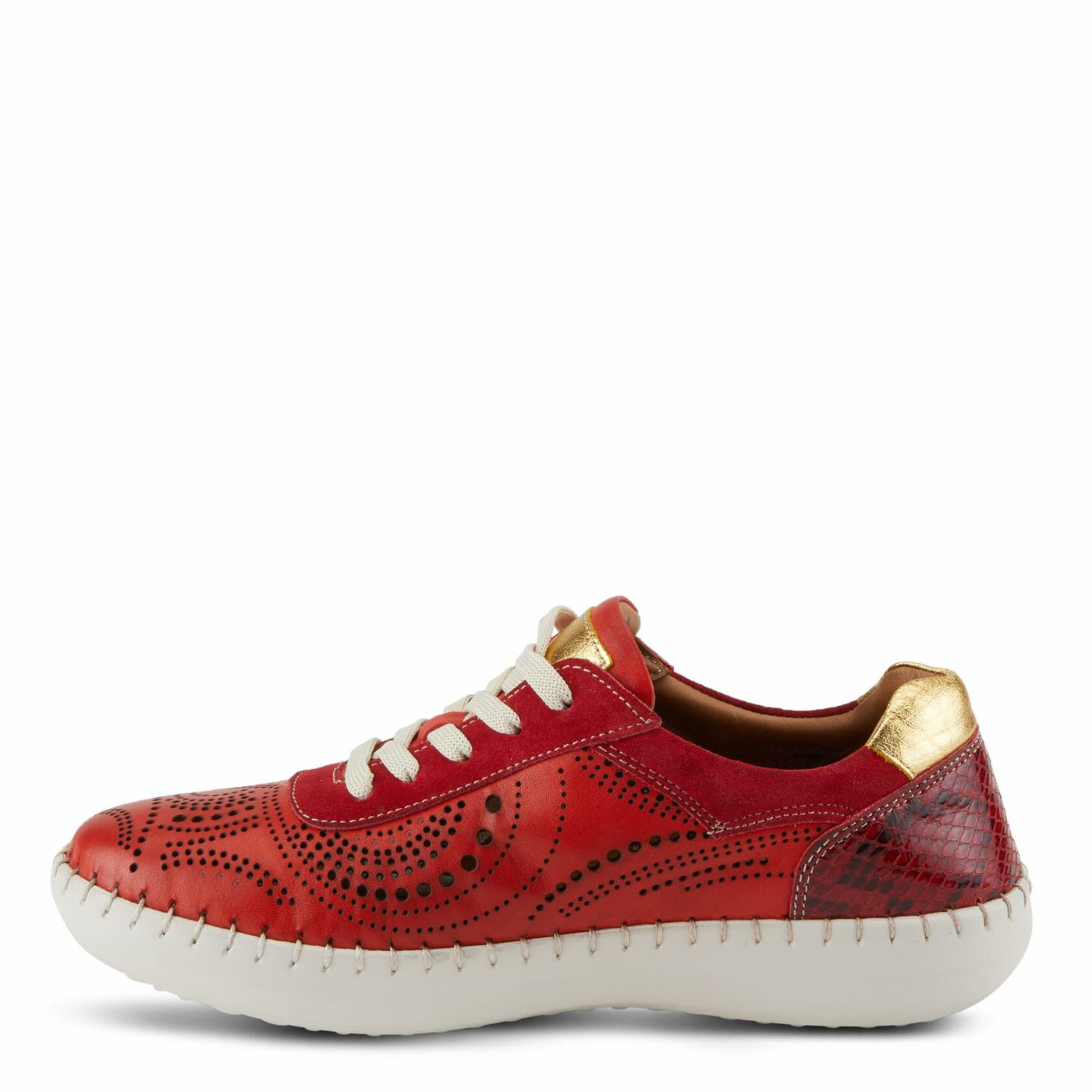 Spring Step Women's Jumilla Lace-Up Shoe Red EU 36 / US 5.5-6