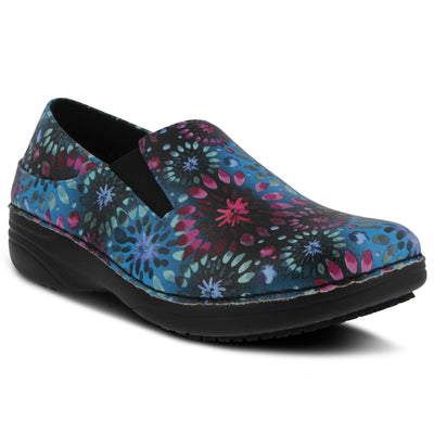 Spring Step Professional Women's Ferrara Avtr Clogs-and-Mules-Shoes, Blue Multi, 7