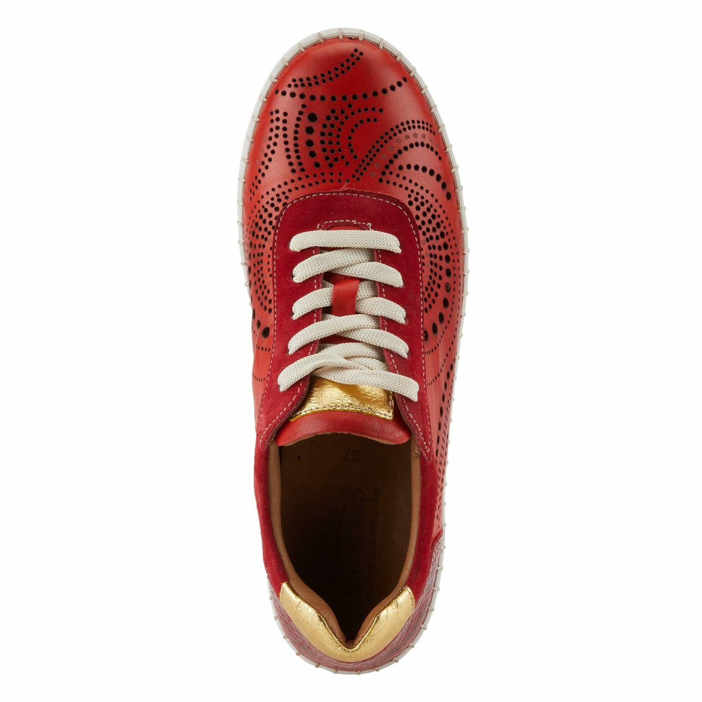 Spring Step Women's Jumilla Lace-Up Shoe Red EU 36 / US 5.5-6