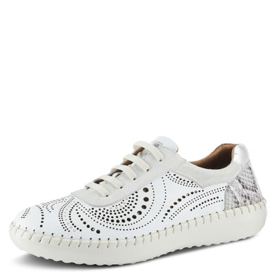 Spring Step Women's Jumilla Lace-Up Shoe White EU 39 / US 8.5