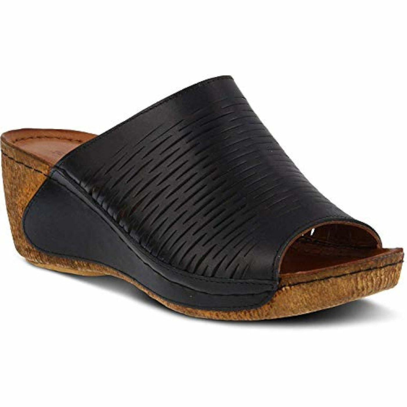 Spring Step Women's CUNACENA Slipper, Black, 6.5-7