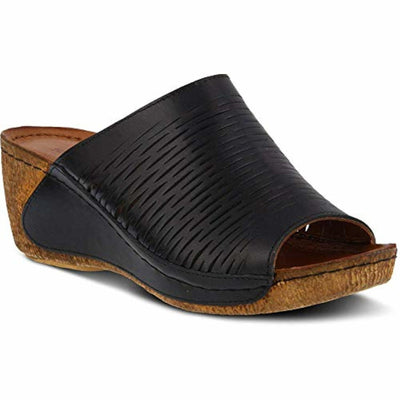 Spring Step Women's CUNACENA Slipper, Black, 6.5-7