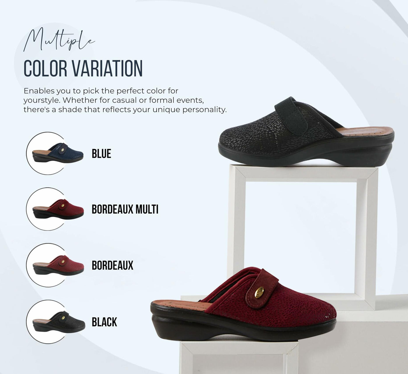 Spring Step Flexus Merula Mules for Women - Comfortable Women's Round Toe Fashion Clogs - Lightweight House Slippers for Woman - EU 41 / US 9.5-10