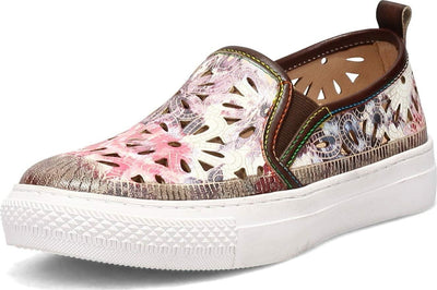 Spring Step L'Artiste Women's Denofeden Sneaker Brown Multi EU 35 / US 5