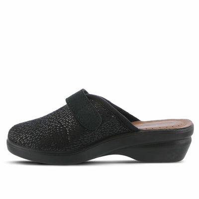 Spring Step Flexus Merula Mules for Women - Comfortable Women's Round Toe Fashion Clogs - Lightweight House Slippers for Woman - Black, 42 EU/10.5-11 M US