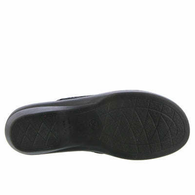 Spring Step Flexus Merula Mules for Women - Comfortable Women's Round Toe Fashion Clogs - Lightweight House Slippers for Woman - Black, 41 EU/9.5-10 M US
