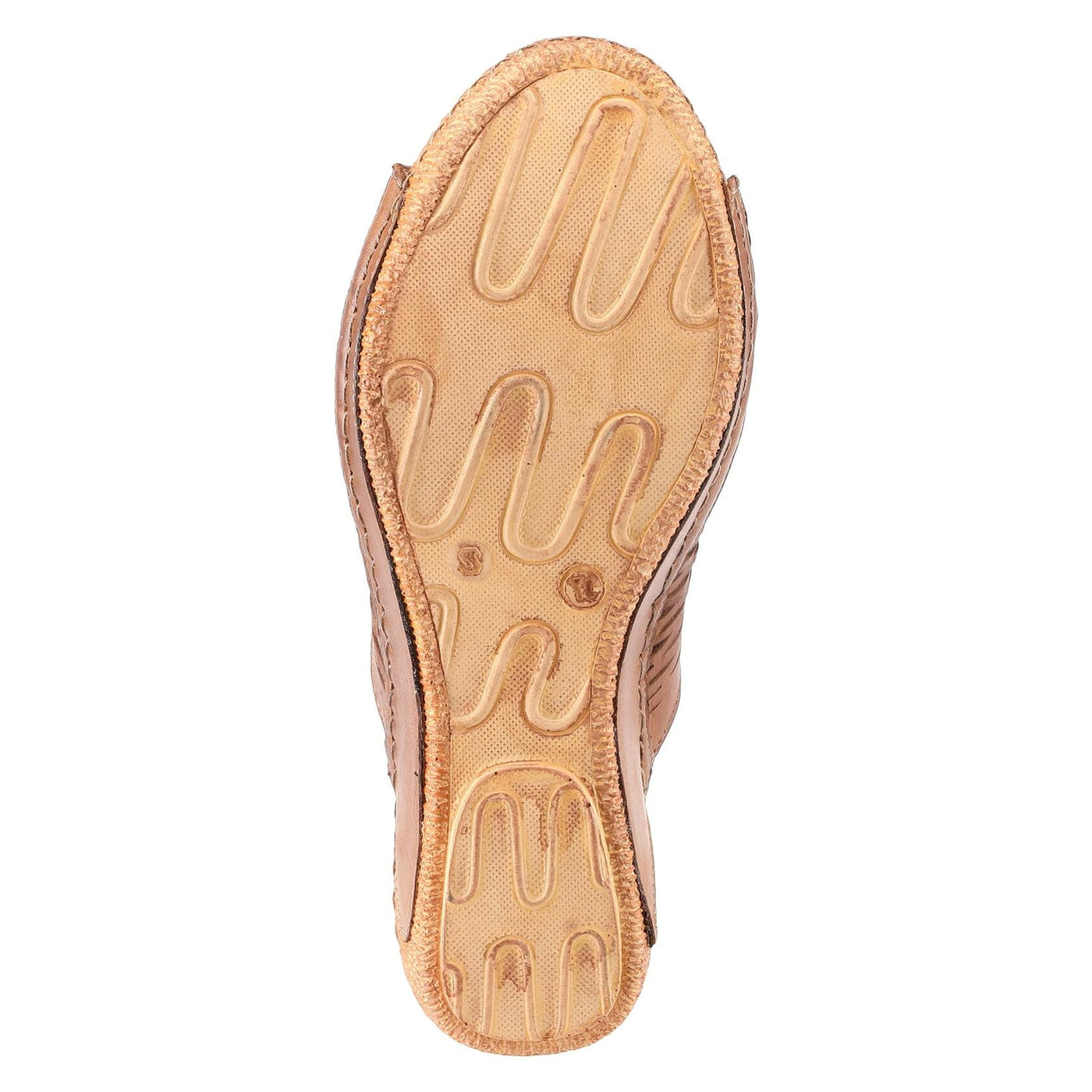 Spring Step Cunacena Women's Leather Slip On Wedge Sandal | Low Heel Sandals for Women with Die Cut Lattice, Stretch Upper, Breathable Lining Brown Sandal