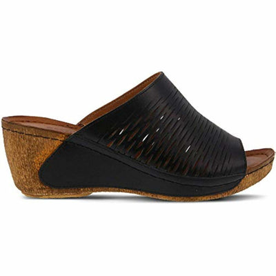 Spring Step Women's CUNACENA Slipper, Black, 6.5-7