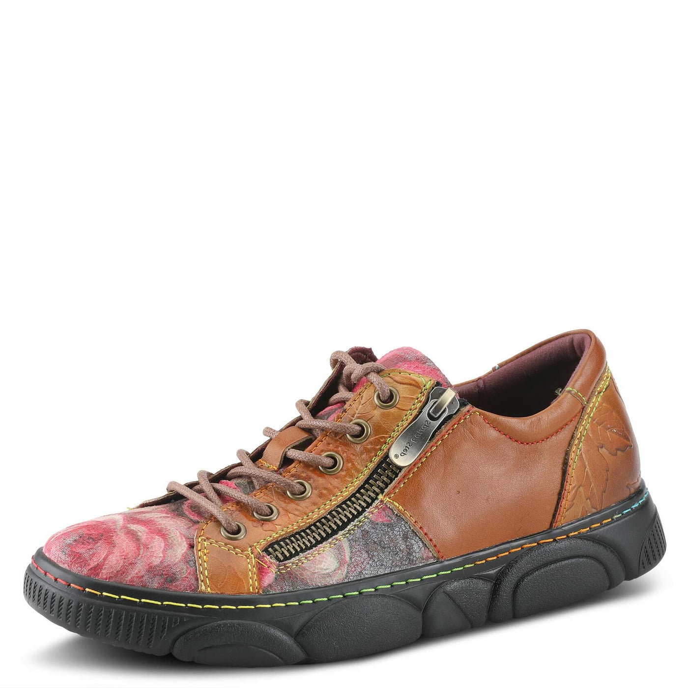 Spring Step L`Artiste Women's Danli-Bloom Sneaker Camel Multi EU 42 / US 10.5-11