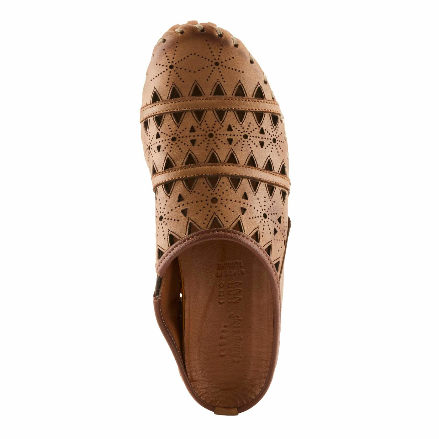 Spring Step Fusalide Slip-On Shoes for Womens - Comfortable Slip-On Shoes with Rubber Outsole - Casual Leather Clogs for Women - Brown EU 44 / US 12.5-13