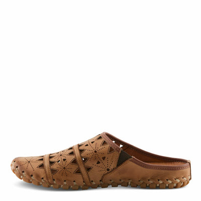 Spring Step Fusalide Slip-On Shoes for Womens - Comfortable Slip-On Shoes with Rubber Outsole - Casual Leather Clogs for Women - Brown EU 41 / US 9.5-10