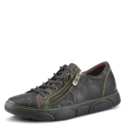 Spring Step L`Artiste Danli-Bloom Sneakers for Women - Sneaker Shoes for Women with Adjustable Metal Zipper - Womens Sneaker Shoe for Outdoor - Navy Multi EU 39 / US 8.5