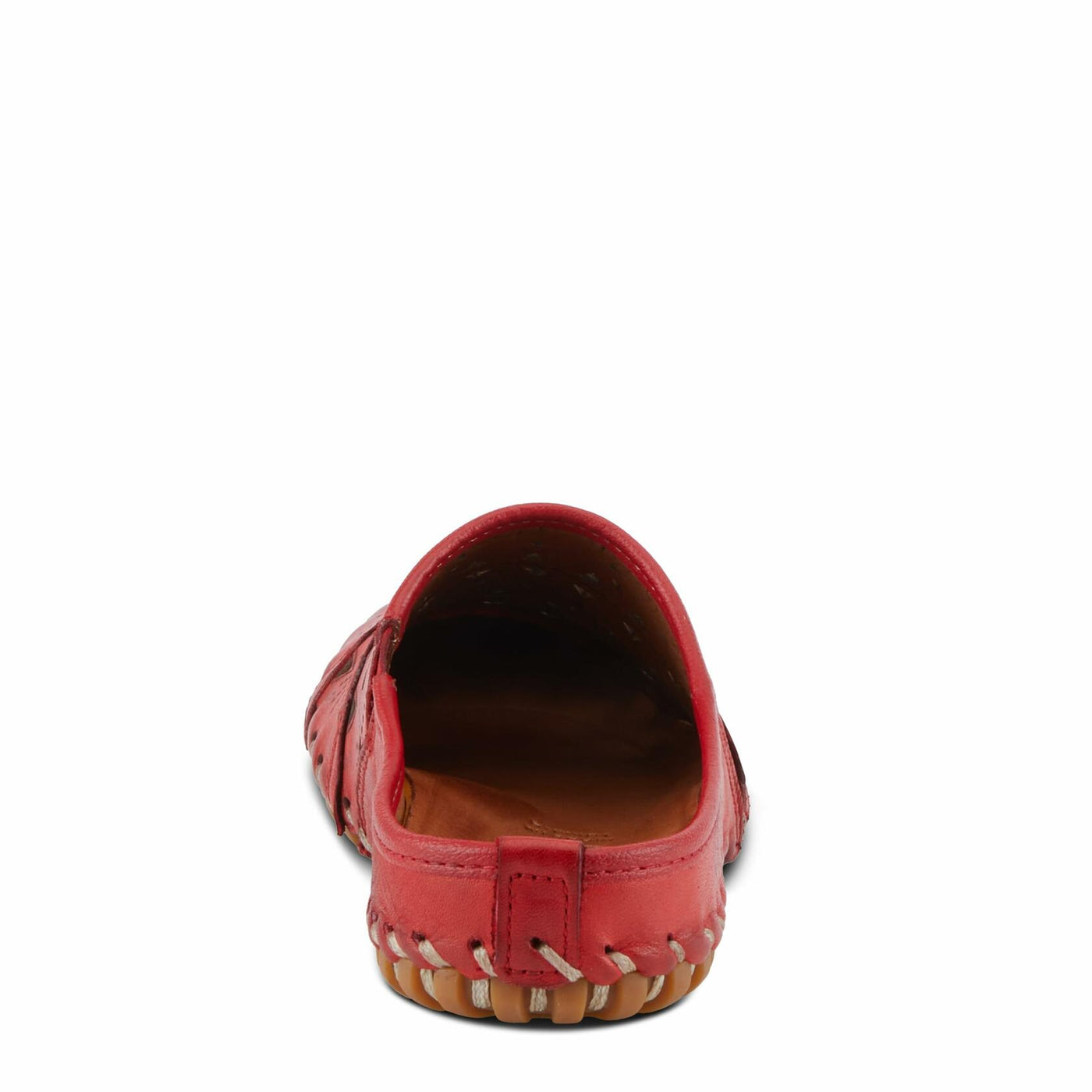 Spring Step Fusalide Slip-On Shoes for Womens - Comfortable Slip-On Shoes with Rubber Outsole - Casual Leather Clogs for Women - Red EU 42 / US 10.5-11