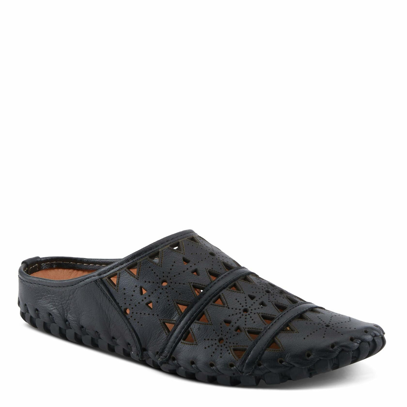 Spring Step Fusalide Slip-On Shoes for Womens - Comfortable Slip-On Shoes with Rubber Outsole - Casual Leather Clogs for Women - Black EU 43 / US 11.5-12