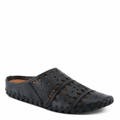 Spring Step Fusalide Slip-On Shoes for Womens - Comfortable Slip-On Shoes with Rubber Outsole - Casual Leather Clogs for Women - Black EU 43 / US 11.5-12