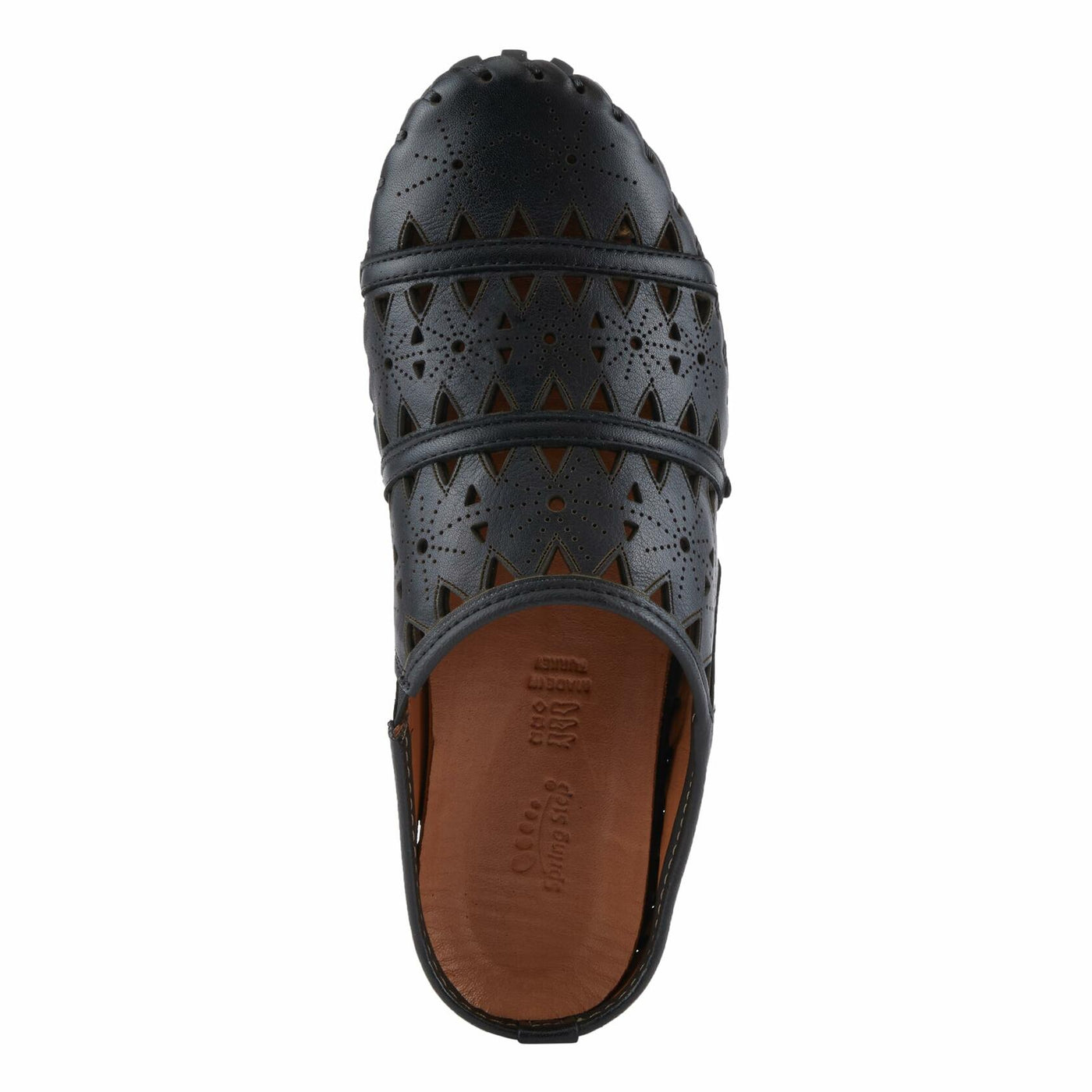 Spring Step Fusalide Slip-On Shoes for Womens - Comfortable Slip-On Shoes with Rubber Outsole - Casual Leather Clogs for Women - Black EU 43 / US 11.5-12