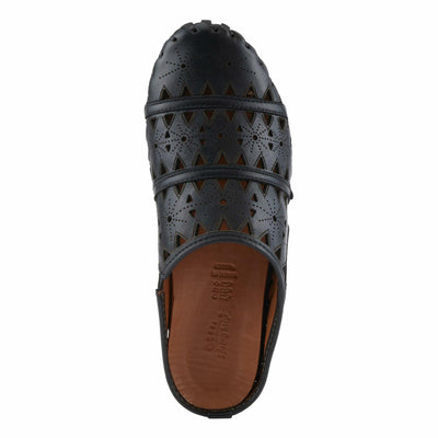 Spring Step Fusalide Slip-On Shoes for Womens - Comfortable Slip-On Shoes with Rubber Outsole - Casual Leather Clogs for Women - Black EU 43 / US 11.5-12
