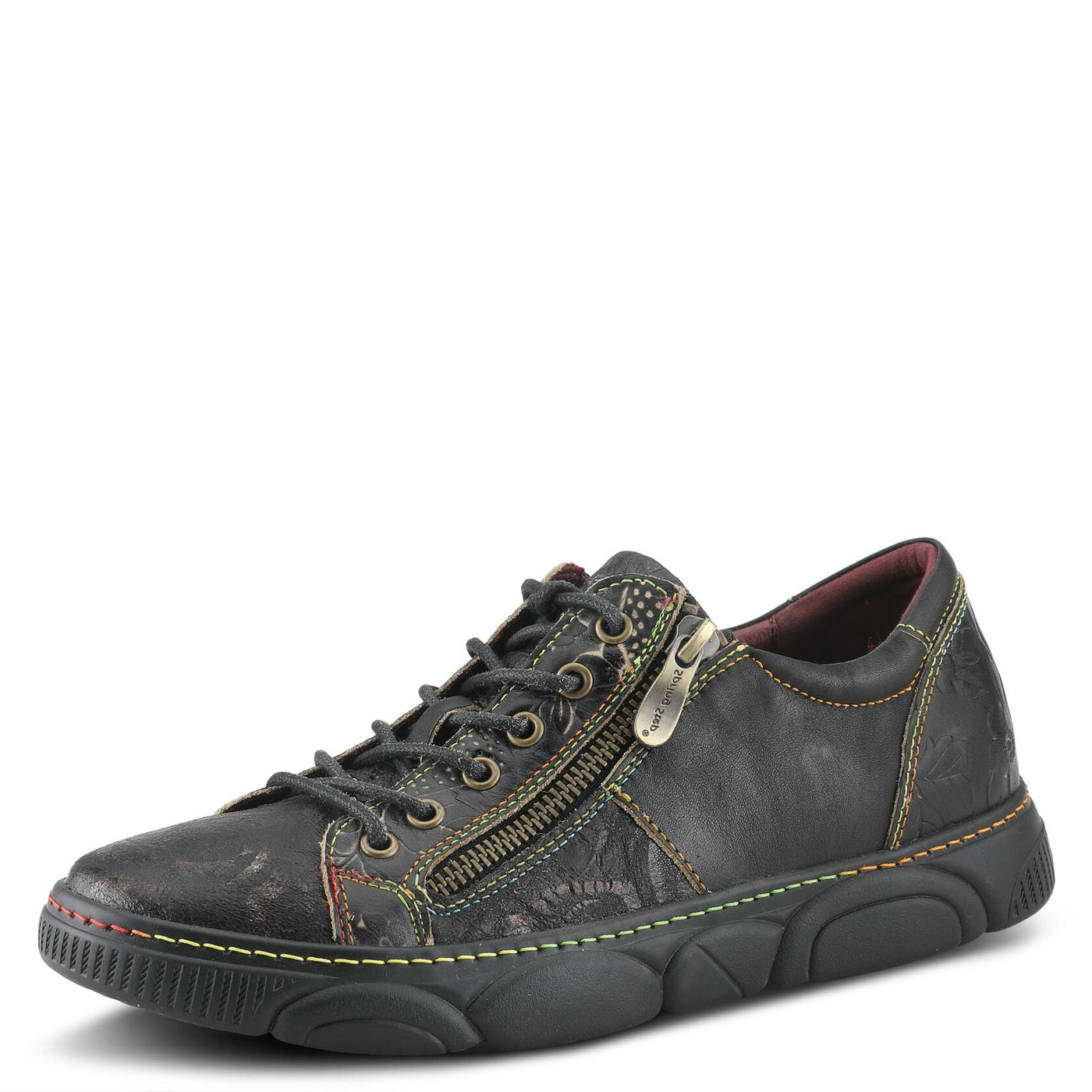 Spring Step L`Artiste Danli-Bloom Sneakers for Women - Sneaker Shoes for Women with Adjustable Metal Zipper - Womens Sneaker Shoe for Outdoor - Beige Multi EU 36 / US 5.5-6