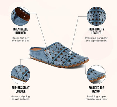 Spring Step Fusalide Slip-On Shoes for Womens - Comfortable Slip-On Shoes with Rubber Outsole - Casual Leather Clogs for Women - Brown EU 43 / US 11.5-12