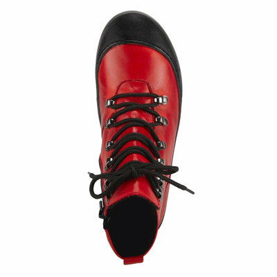 Spring Step Women's Darleen Ankle Boot, Red, 9.5-10