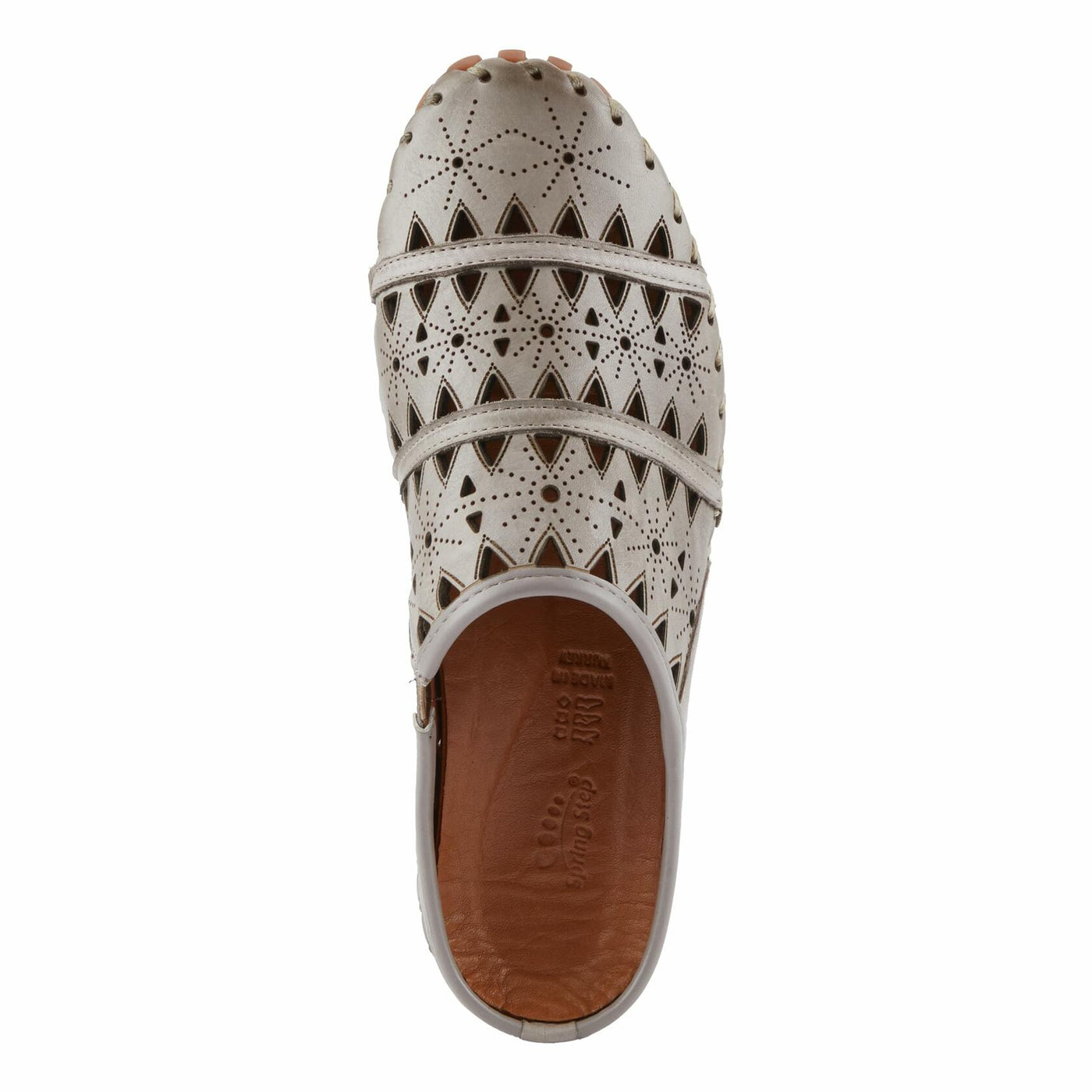 Spring Step Fusalide Slip-On Shoes for Womens - Comfortable Slip-On Shoes with Rubber Outsole - Casual Leather Clogs for Women - Grey EU 43 / US 11.5-12