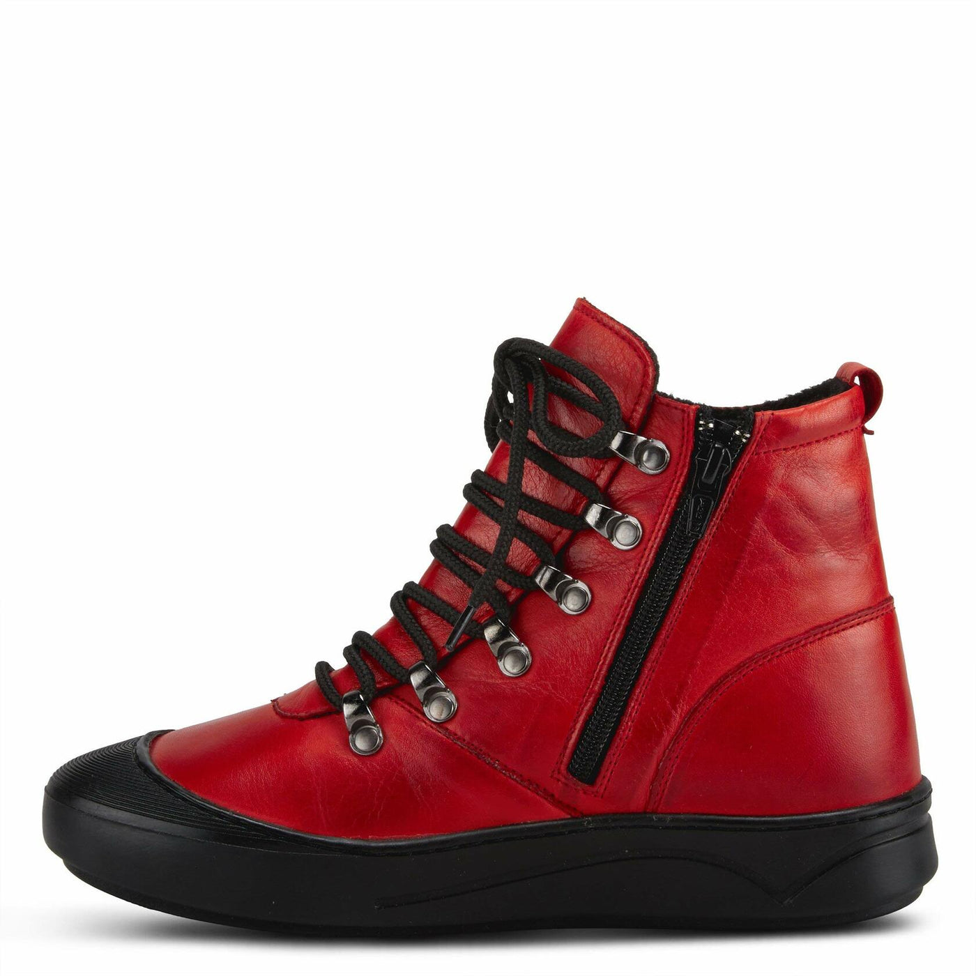 Spring Step Women's Darleen Ankle Boot, Red, 9.5-10