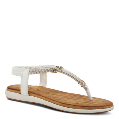 Patrizia Women's Exquisitic Flat Sandal, White, 10.5-11