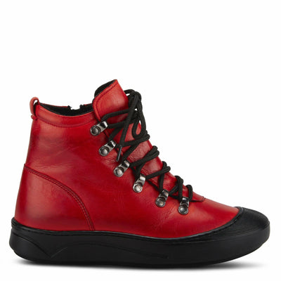 Spring Step Women's Darleen Ankle Boot, Red, 7.5-8