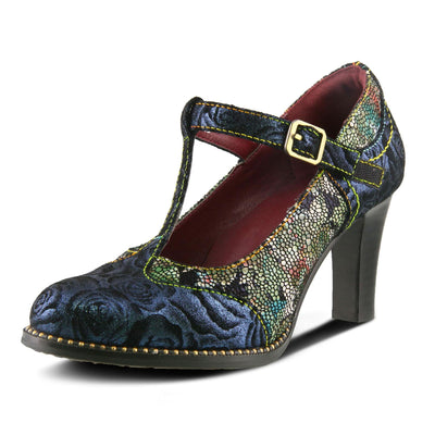 L'Artiste by Spring Step Mazie Navy Multi Shoe US 10.5-11