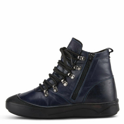 Spring Step Women's Darleen Ankle Boot, Navy, 9