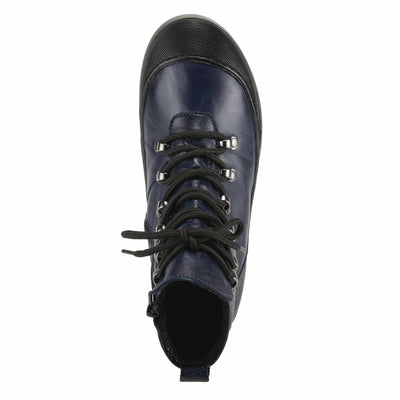 Spring Step Women's Darleen Ankle Boot, Navy, 9