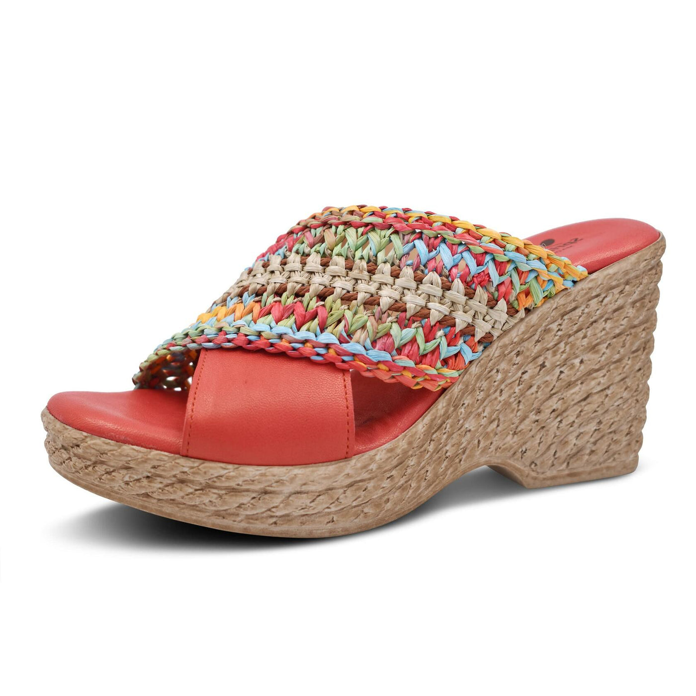 Spring Step Women's Fazzina Slide Wedge Sandal Red EU 35 / US 5