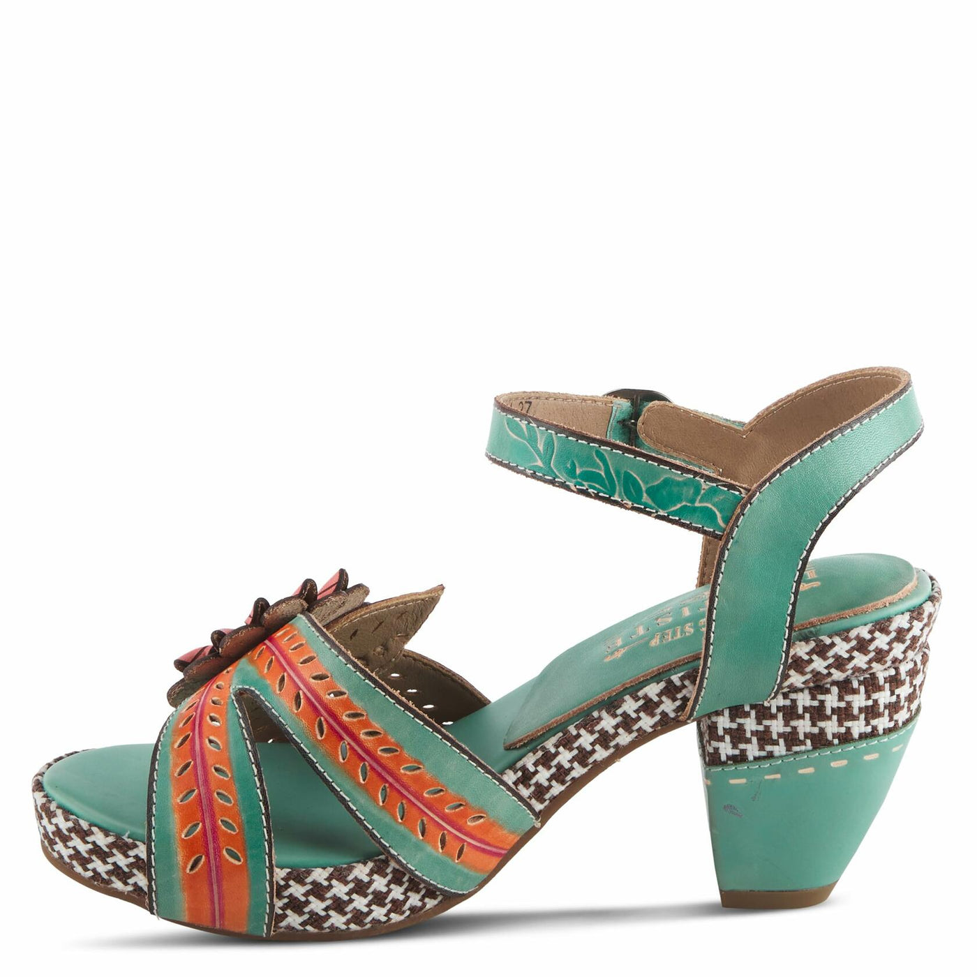 Spring Step L'Artiste Women's Astarr Ankle Strap High Heel Sandal Sky Blue Multi EU 36 / US 5.5-6