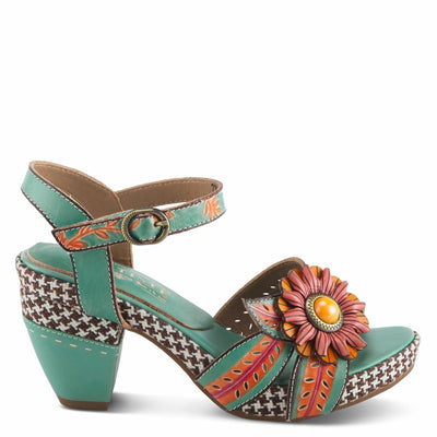 Spring Step L'Artiste Women's Astarr Ankle Strap High Heel Sandal Sky Blue Multi EU 36 / US 5.5-6