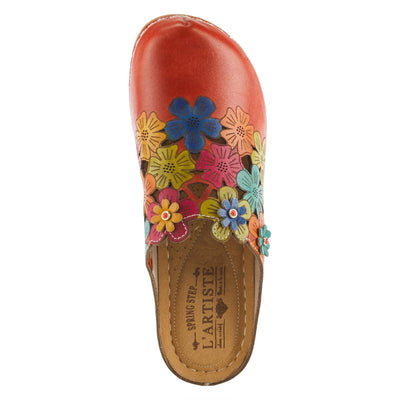 Spring Step L'Artiste Women's Augi Clog Red Multi EU 40 / US 9