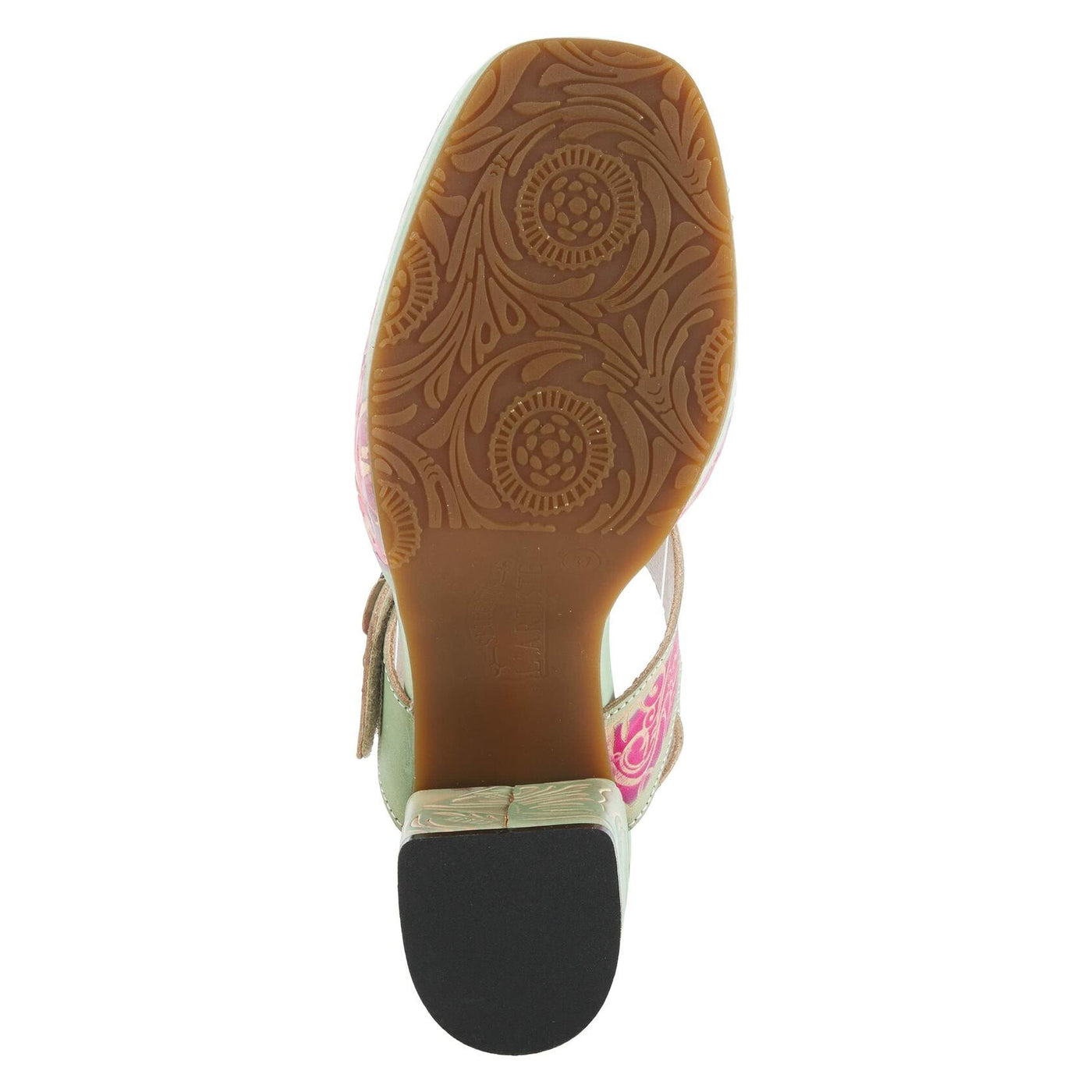 Spring Step L'Artiste Women's Gomma High Heel Sandal Mint Green Multi EU 39 / US 8.5