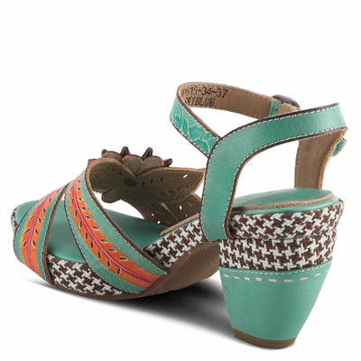 Spring Step L'Artiste Women's Astarr Ankle Strap High Heel Sandal Sky Blue Multi EU 36 / US 5.5-6