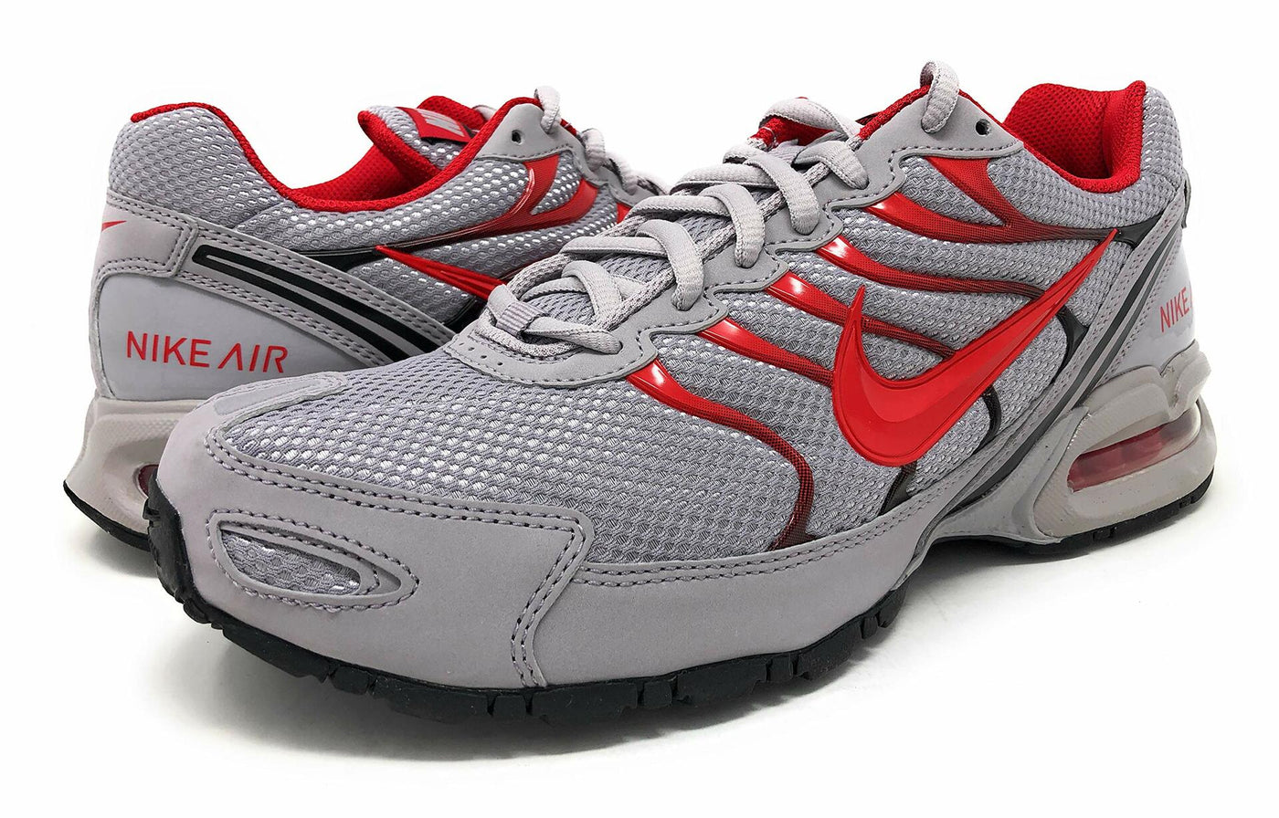 Nike Men's Air max Torch 4 Running Shoes, Atmosphere Grey/University Red/Black, 9.5