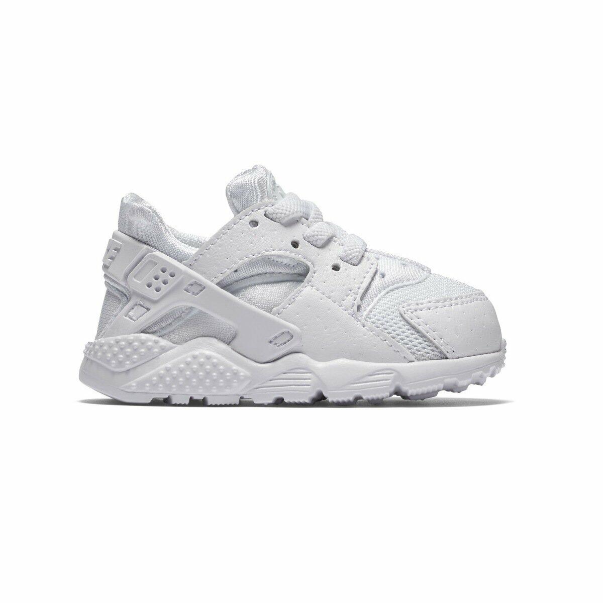 Nike Baby Boy's Huarache Run (Infant/Toddler) White/White/Pure Platinum 4 Toddler M