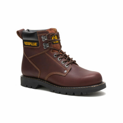 CAT Men's Second Shift Soft Toe Work Boot, Tan, 8