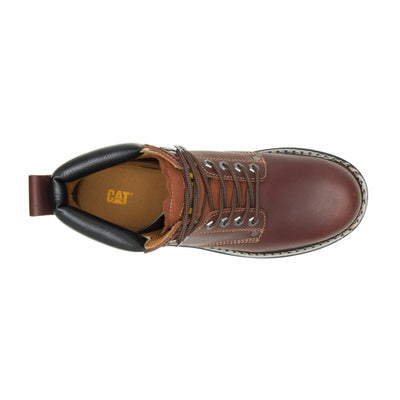 CAT Men's Second Shift Soft Toe Work Boot, Tan, 8