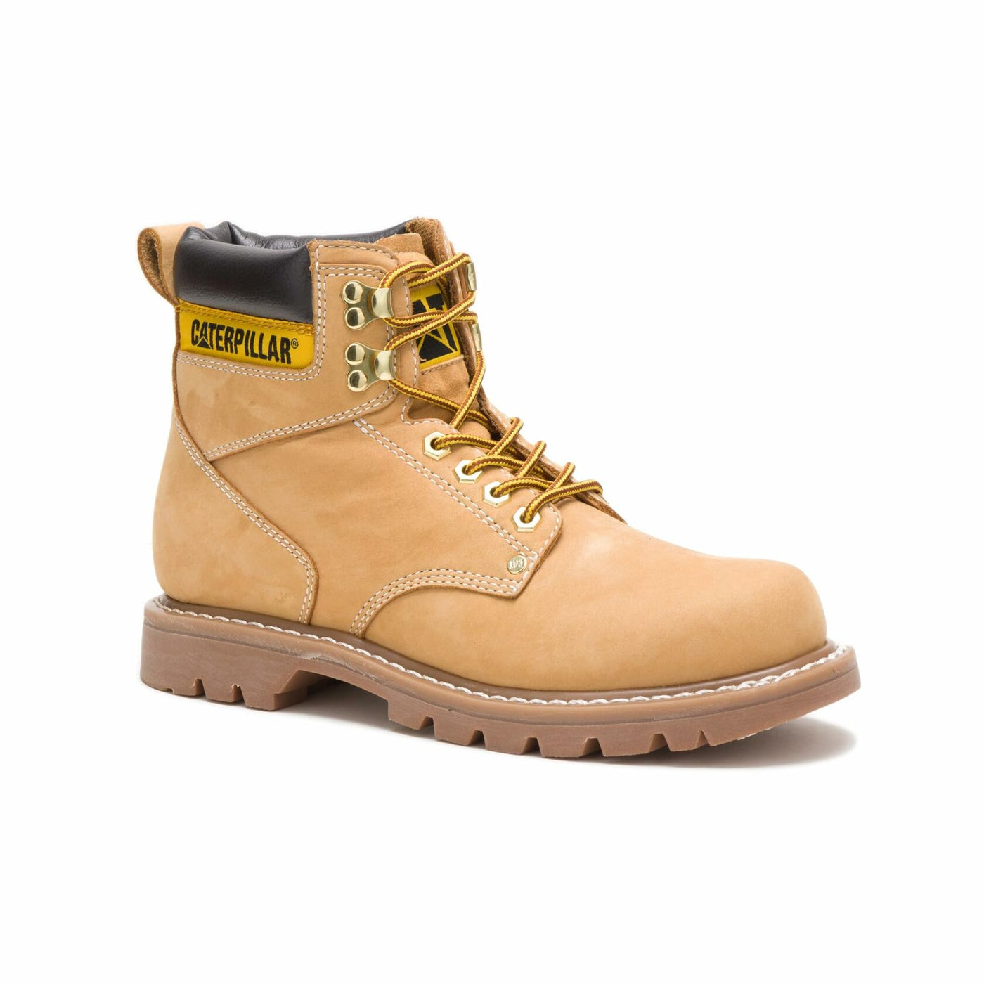 CAT Men's Second Shift Soft Toe Work Boot, Honey, 9