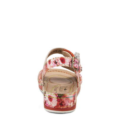 Spring Step L'Artiste Women's Joelina-Dazi Ankle Strap Sandal Red Multi EU 38 / US 7.5-8