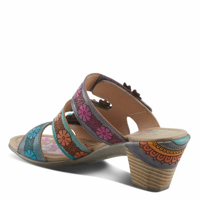 L'Artiste by Spring Step Women's Alexi Sandal, Grey Multi, 10.5-11